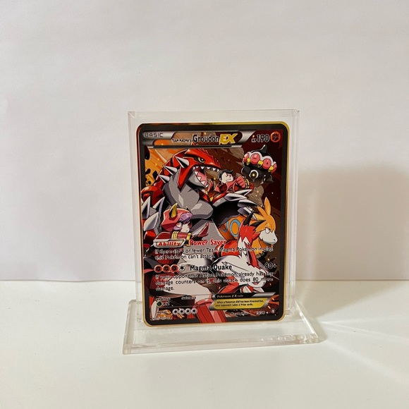 Pokemon Team Magma's Groudon EX 15/34  METAL GOLD CARD Gift/Display/Fan Art - Picture 3 of 3